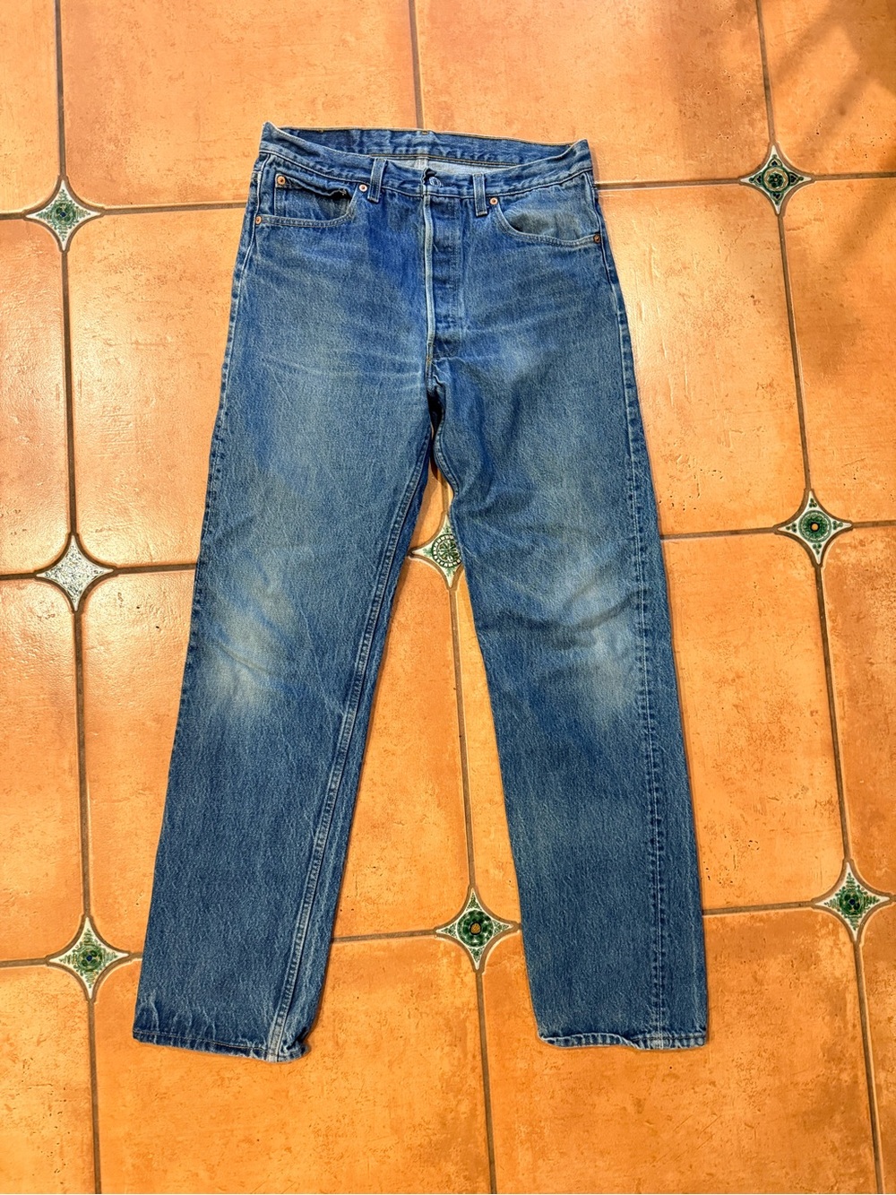 Levi's 501xx vintage red batwing 1993 Men's Straight-Leg Denim Jeans blue #9326